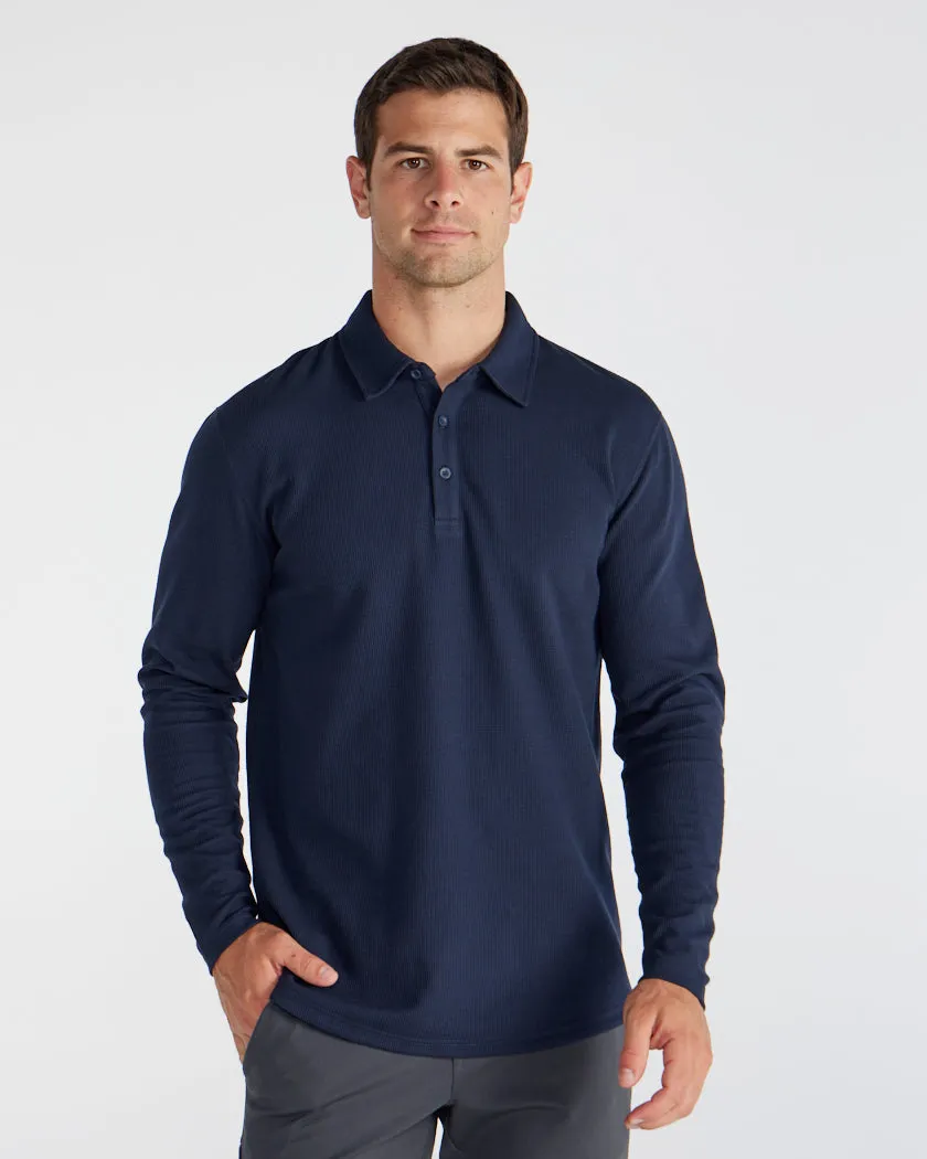 Thermal Long Sleeve Polo