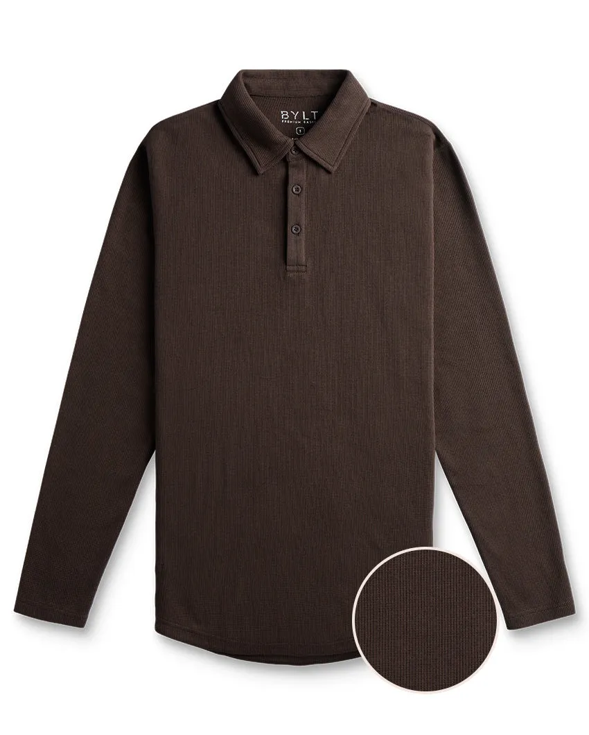 Thermal Long Sleeve Polo